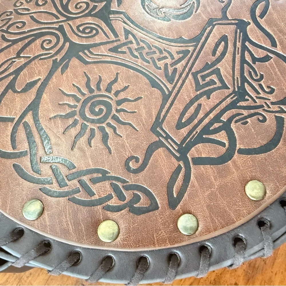 WorldNorse Vikings Yggdrasil Embossed Crossbody Bag